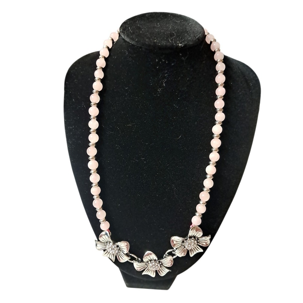 Pink Costume Jewelry‎ Lot. 5 Bracelets And 3 Necklaces - Picture 3 of 7
